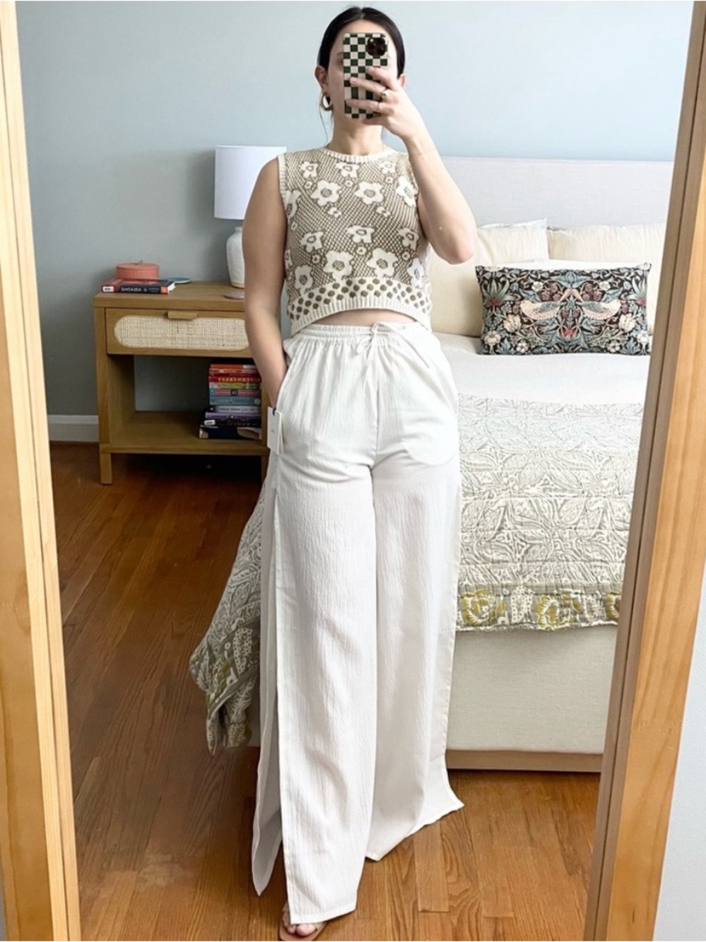 Onia Chloe Wide Leg Pants White NWT - Picture 2 of 9